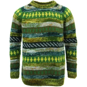 Chunky Wool Knit Jumper - 17 Green