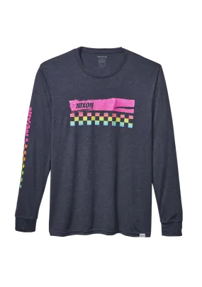 Circuit Long Sleeve Repreve® T-Shirt - Navy / Multi