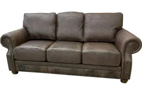 Classic Croc Western Leather Sofa