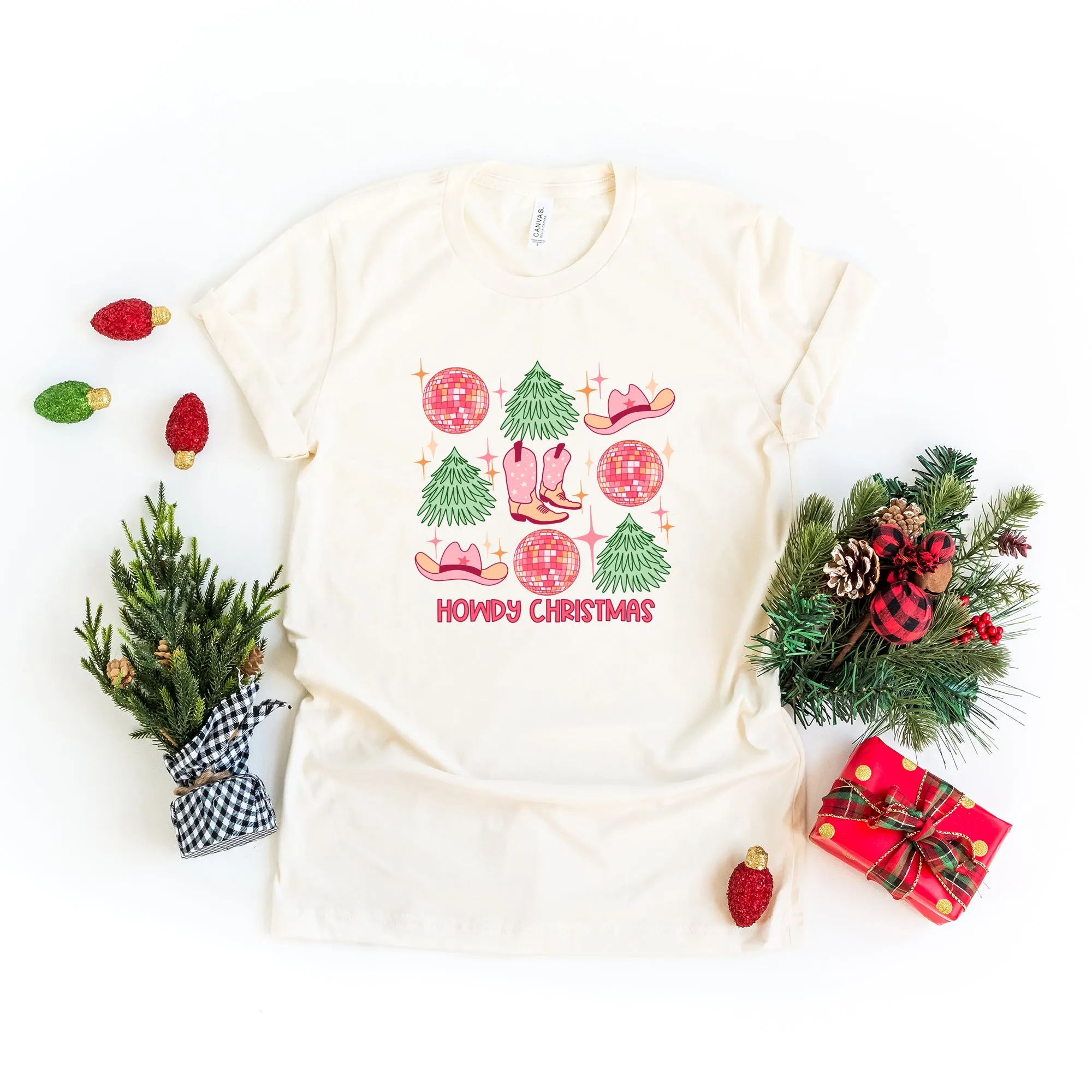 Cowgirl Christmas Chart | Short Sleeve Crew Neck