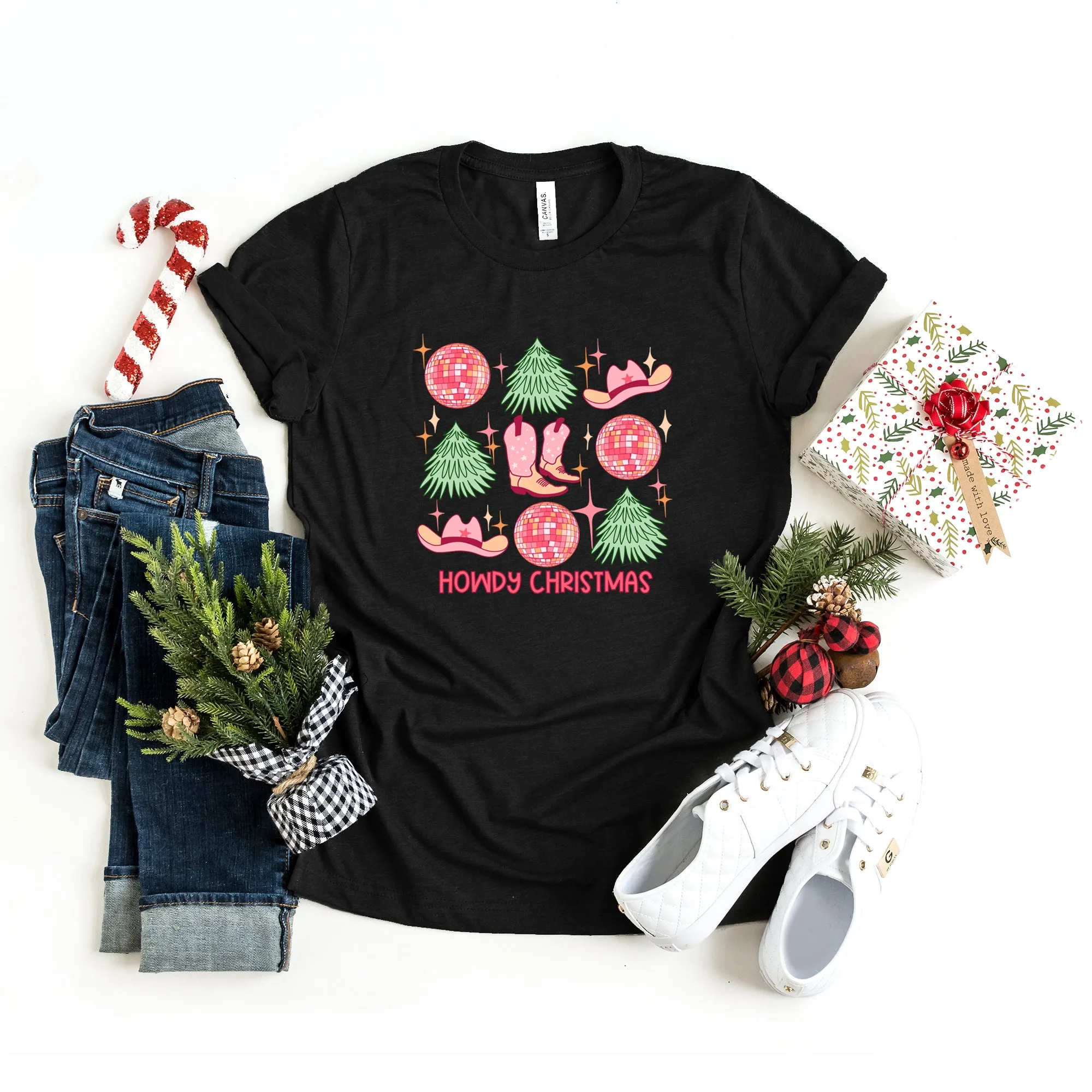 Cowgirl Christmas Chart | Short Sleeve Crew Neck