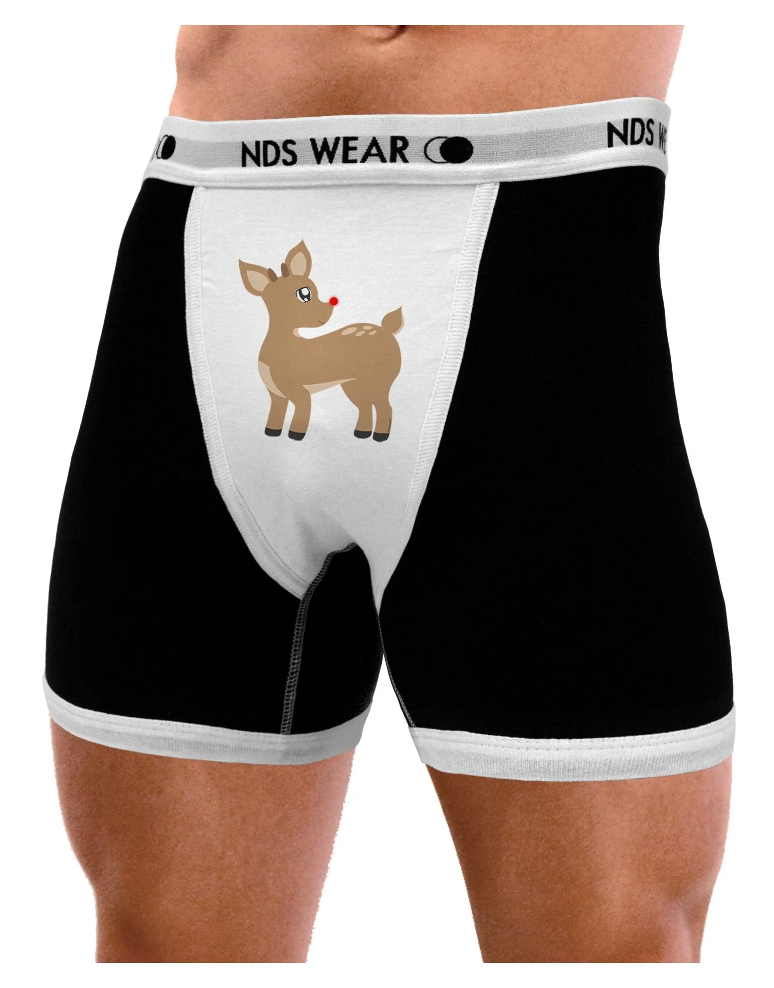 Cute Little Rudolph the Reindeer - Christmas Mens Boxer Brief Underwear by TooLoud