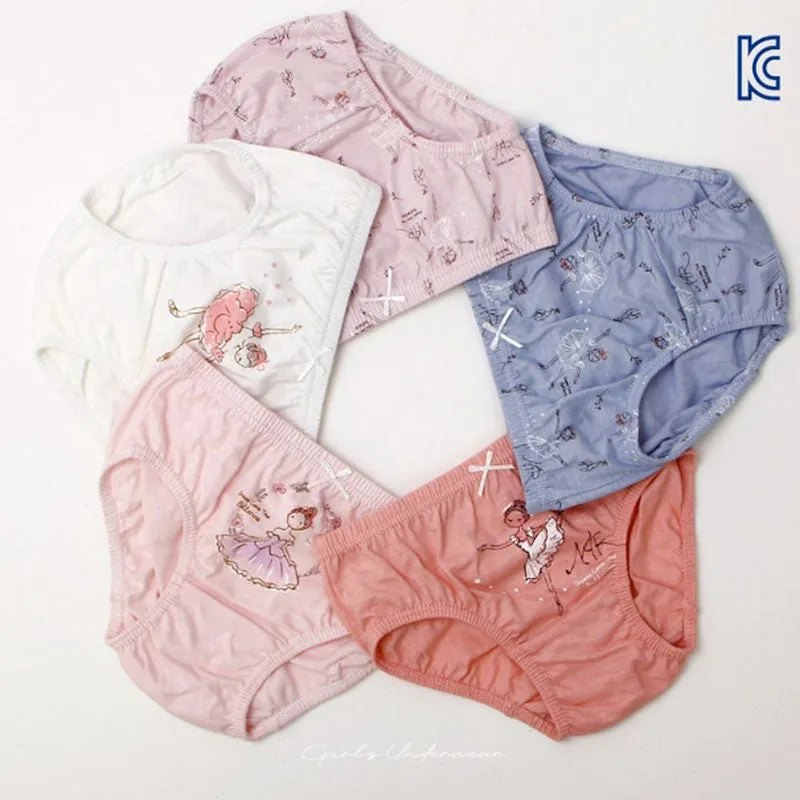 Daily Kids Underwear For Girl 5pcs Set - Ballerina