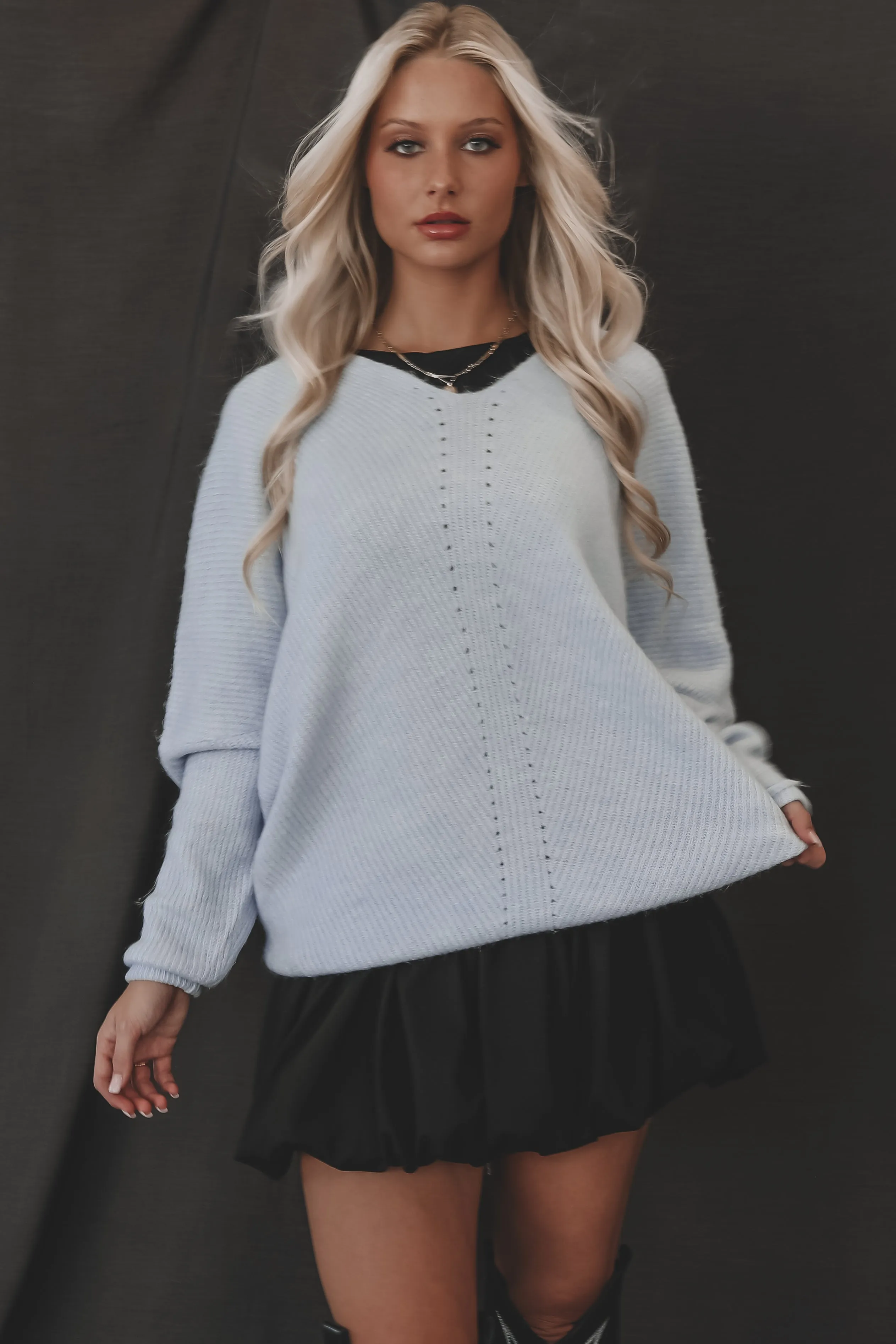 DEAL  A Weekend In The Mountains Oversized Stockholm Sweater Top