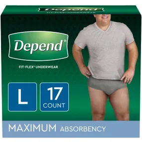 Depend FIT-FLEX Incontinence Underwear for Men