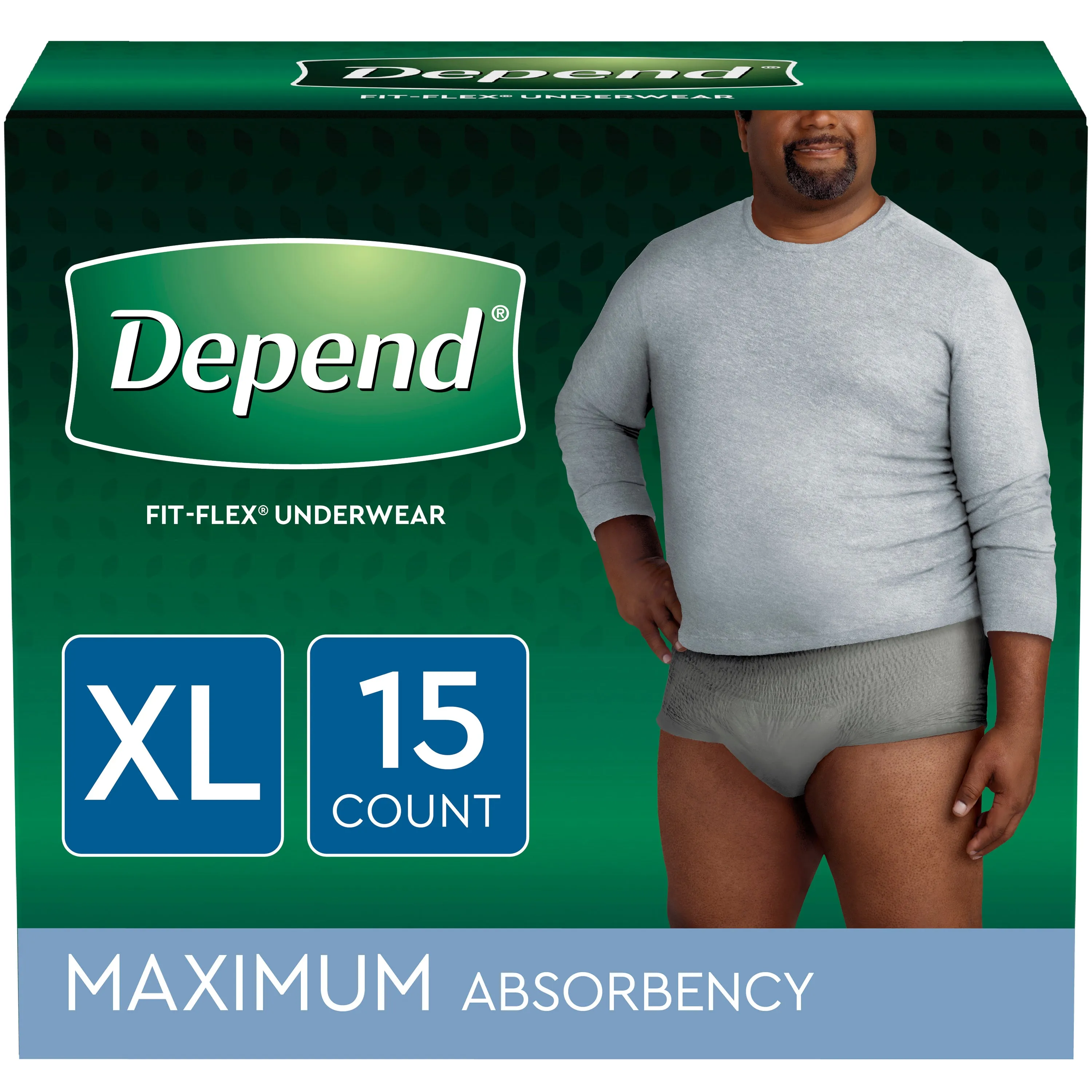 Depend FIT-FLEX Incontinence Underwear for Men