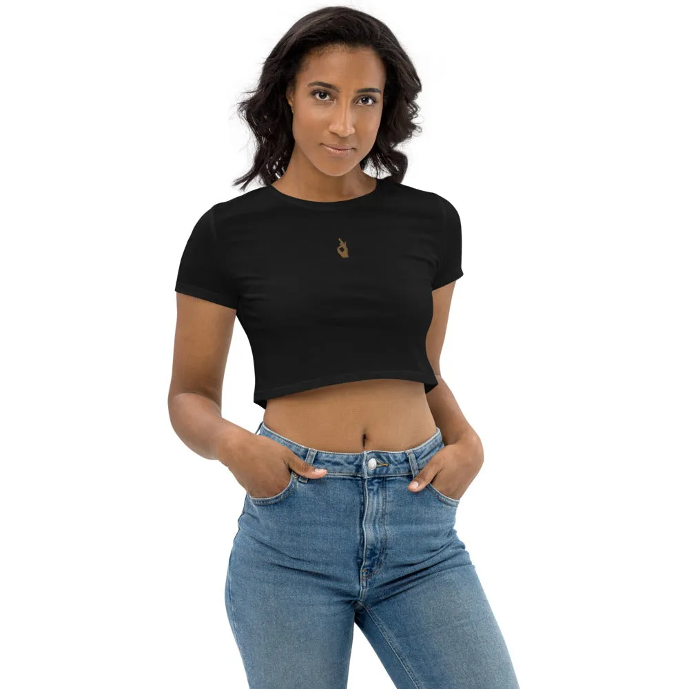 Descendants of The Island Classic Embroidered Organic Crop Top