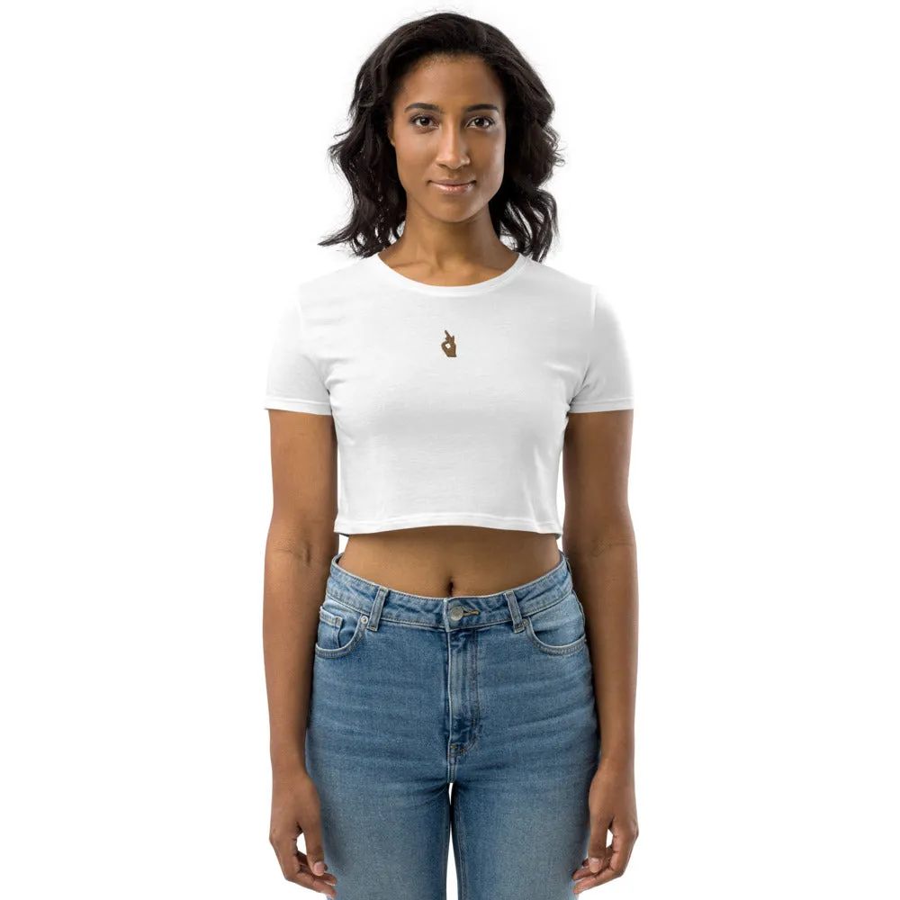 Descendants of The Island Classic Embroidered Organic Crop Top