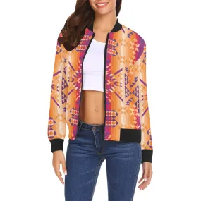 Desert Geo Bomber Jacket for Women