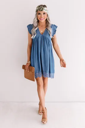 Destination Darling Chambray Babydoll Dress