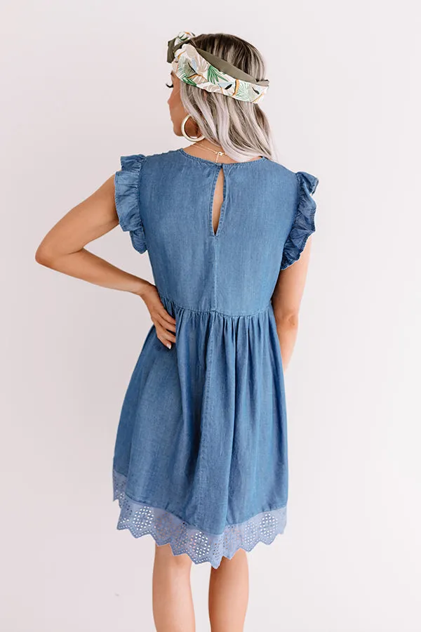 Destination Darling Chambray Babydoll Dress