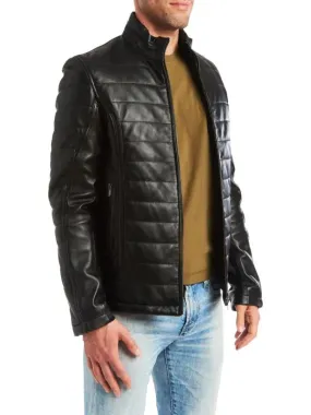 DINO Leather Bomber Jacket