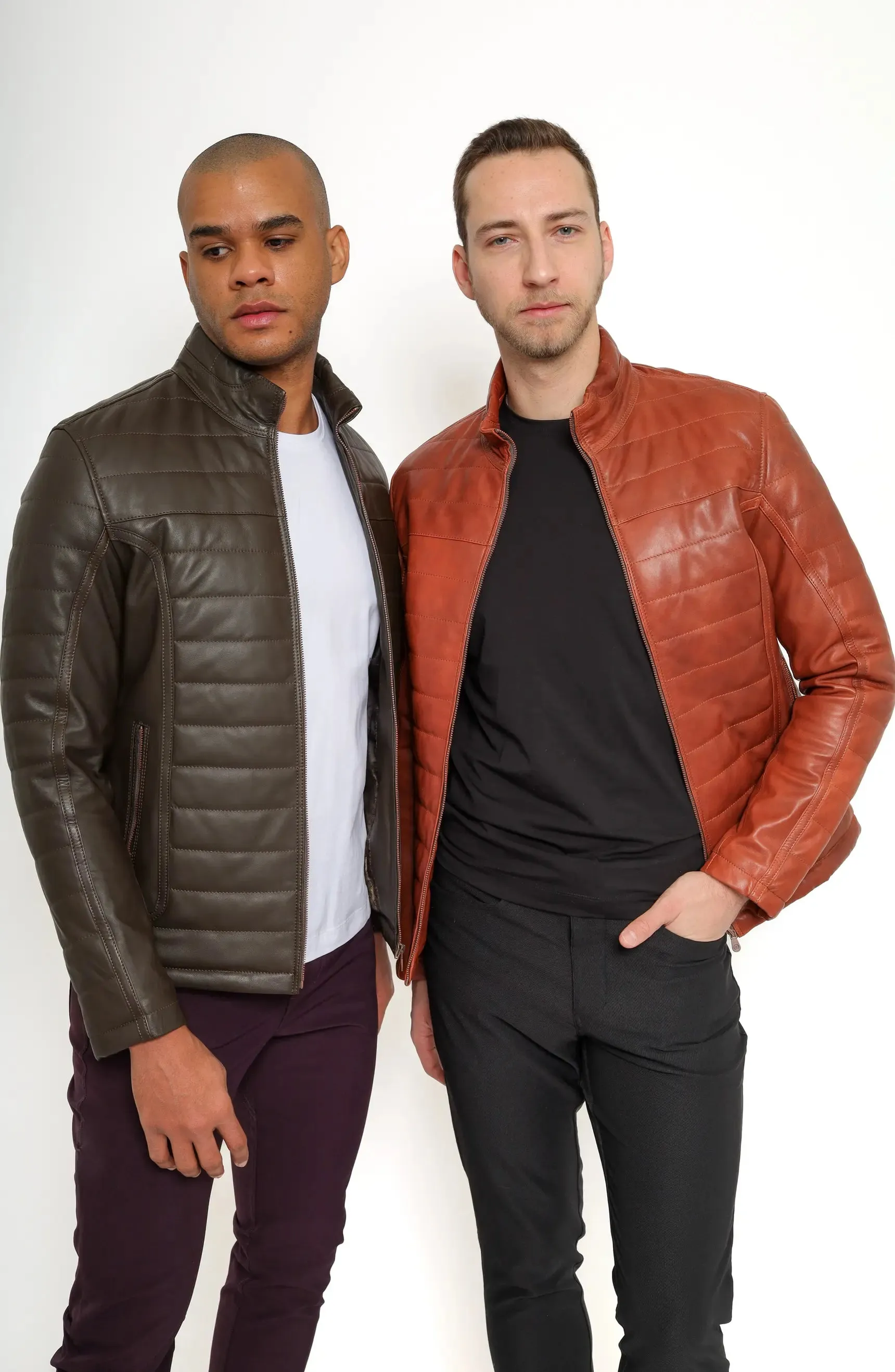 DINO Leather Bomber Jacket