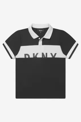 DKNY Boys Cotton Logo Polo Shirt