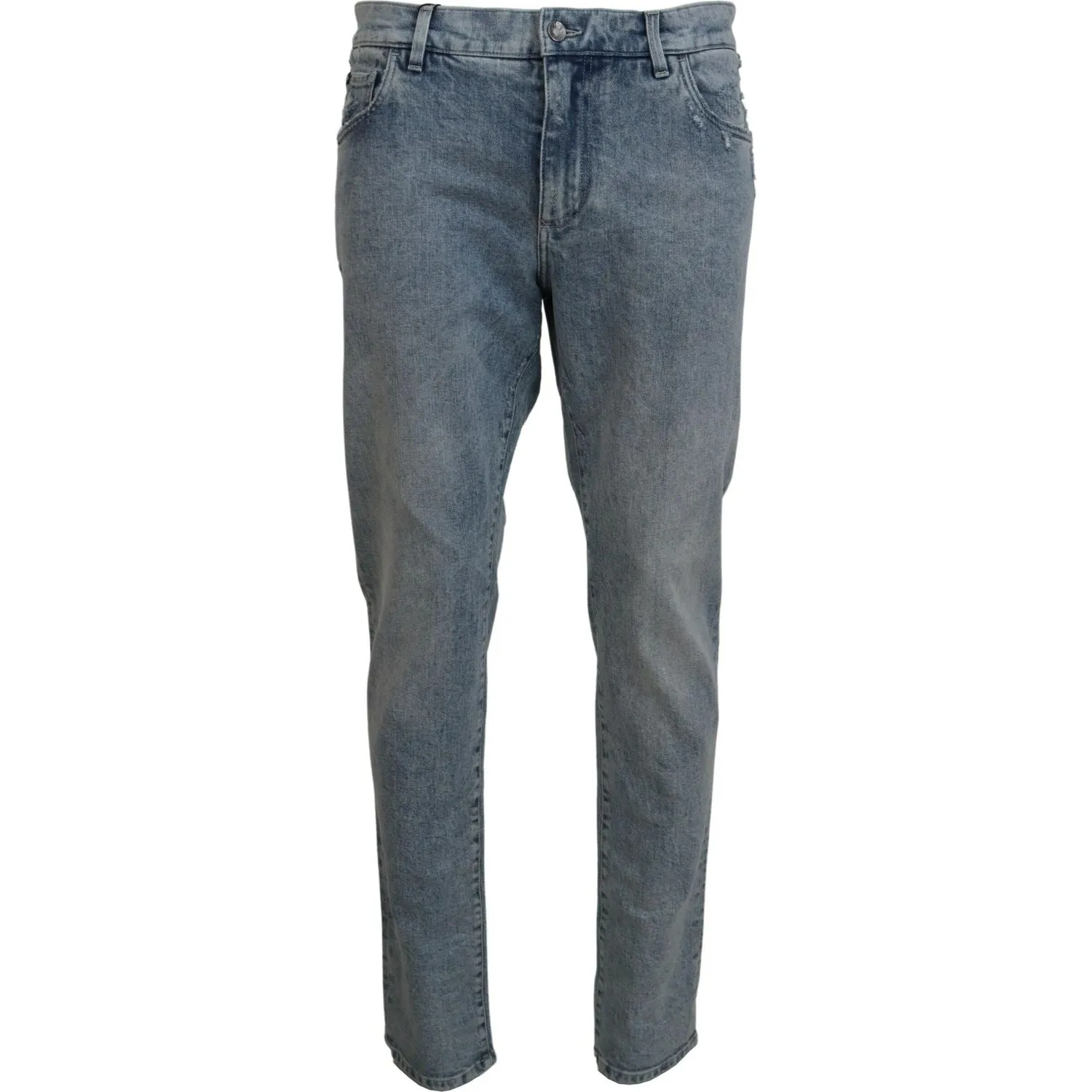 Dolce & Gabbana Elegant Slim-Fit Light Blue Denim Pants