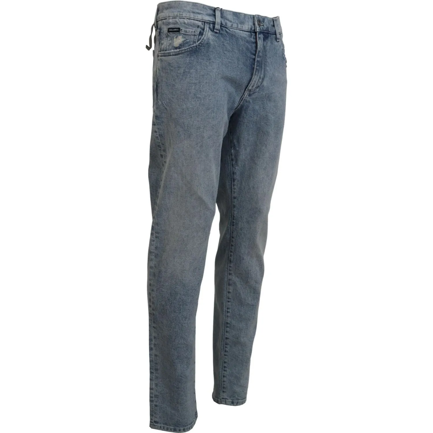 Dolce & Gabbana Elegant Slim-Fit Light Blue Denim Pants