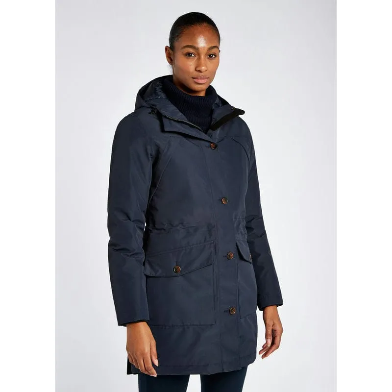 Dubarry Sandford Ladies Down Waterproof Parka - Navy