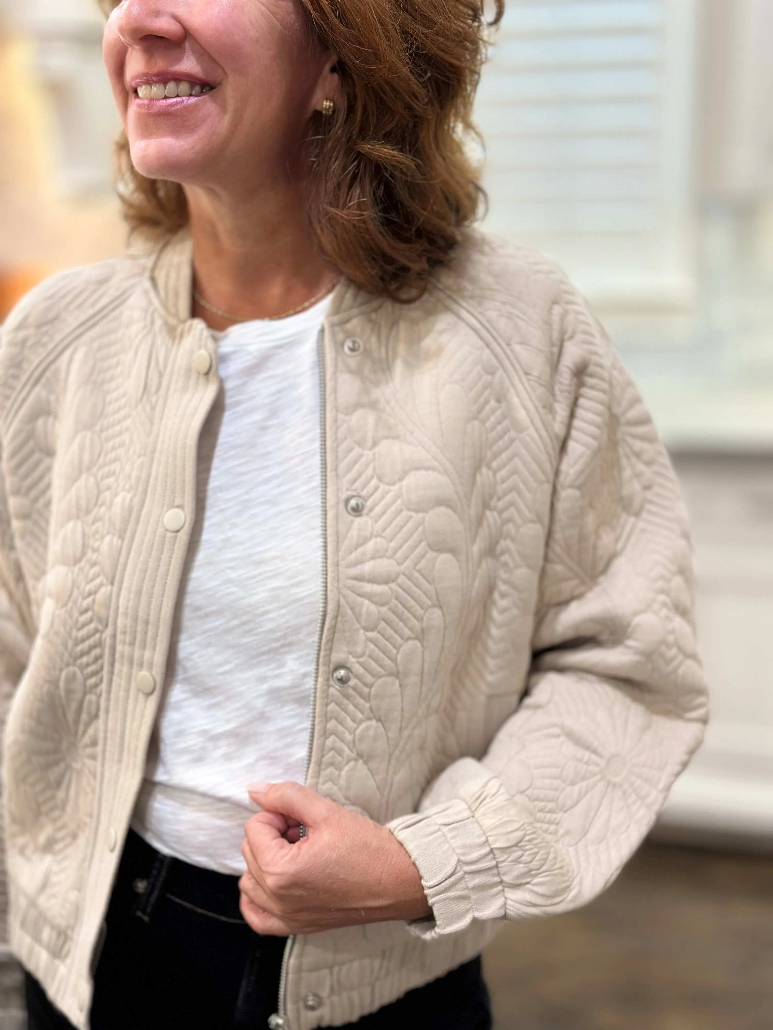 Dylan Hannah Jacket in Driftwood