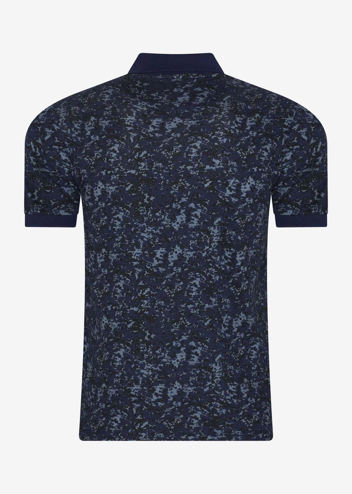 Earth camo polo shirt - dark navy