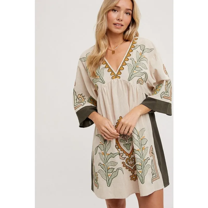 Ellie Embroidered Dress