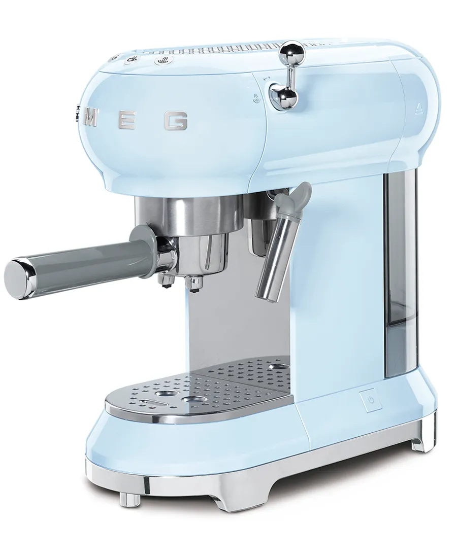 Espresso Coffee Machine | Pastel Blue