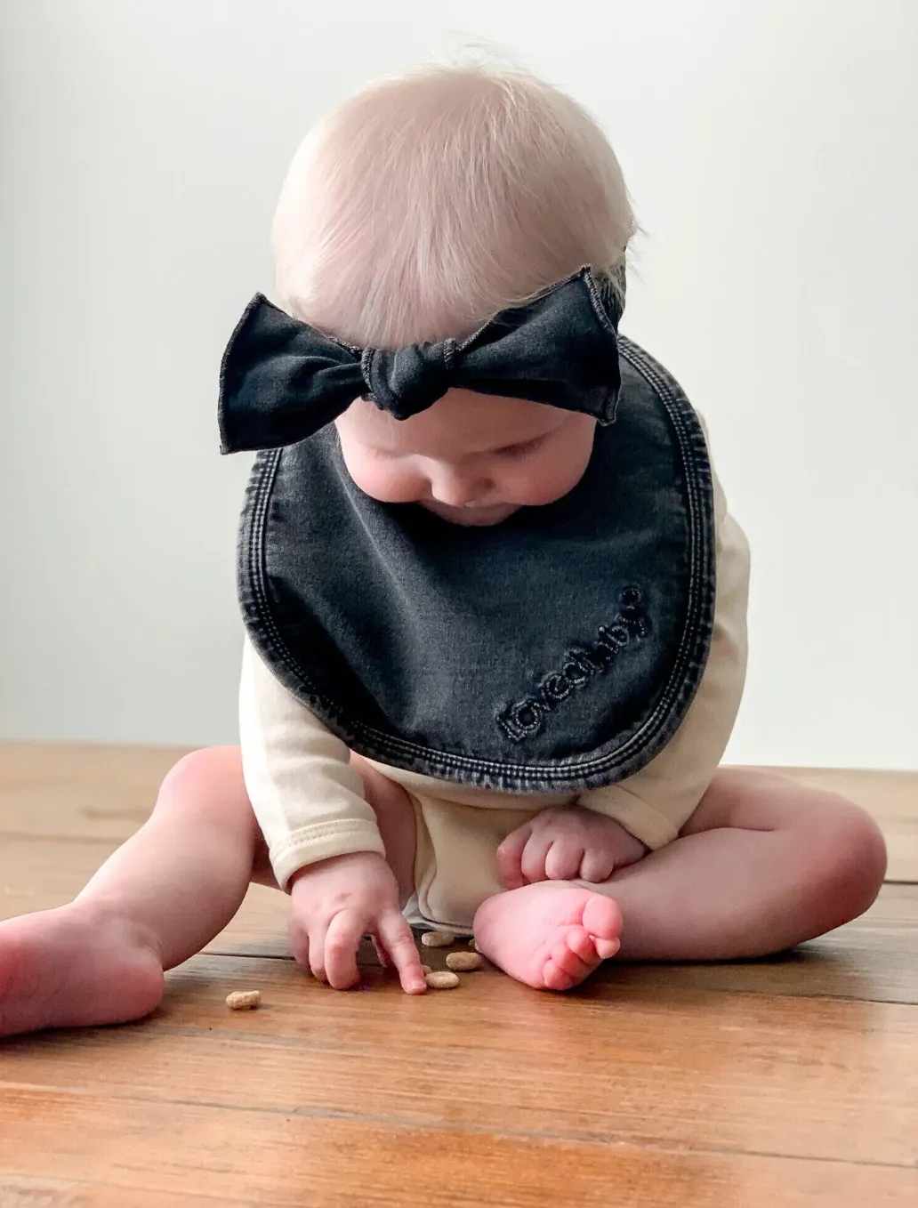 Faux Denim Bib