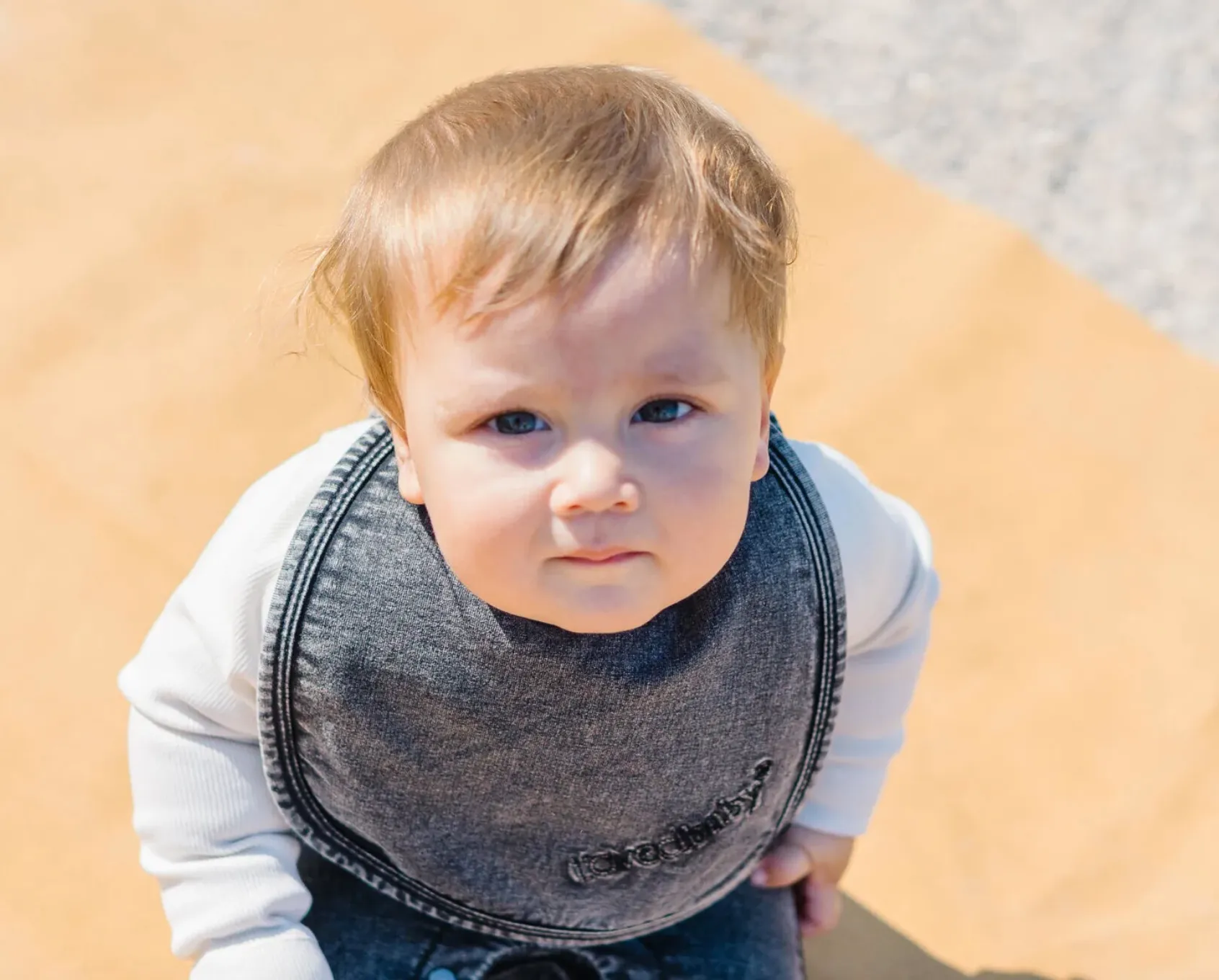 Faux Denim Bib