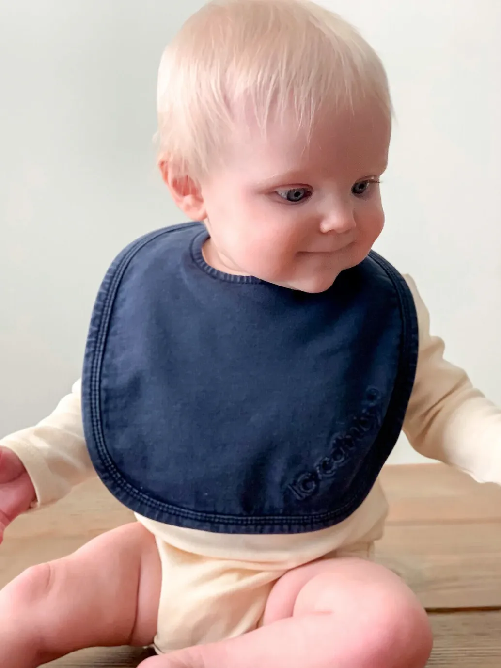 Faux Denim Bib