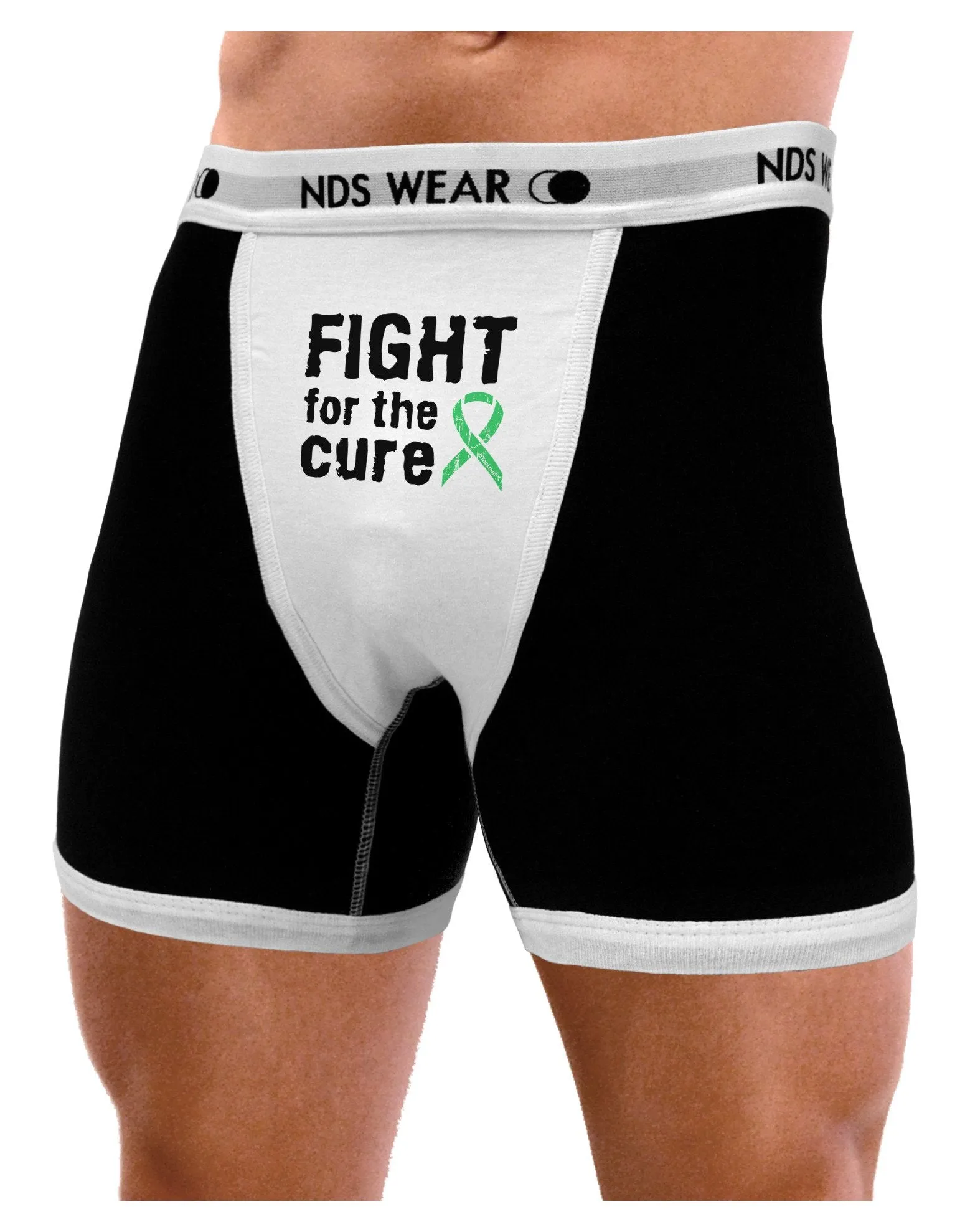 Fight for the Cure - Light Green Ribbon Celiac Disease Mens Boxer Brief Underwear