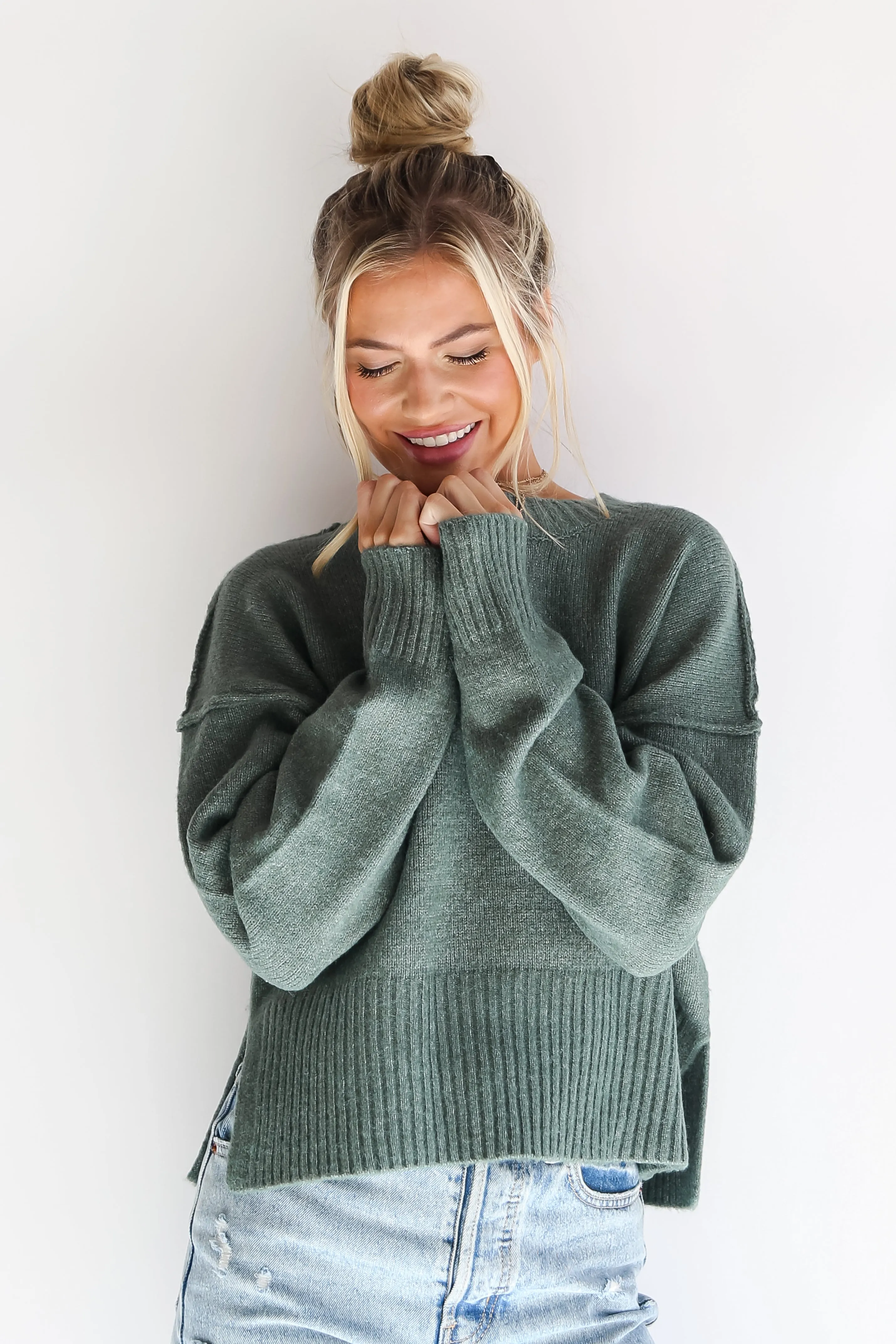 FINAL SALE - Warm Emotions Oversized Sweater