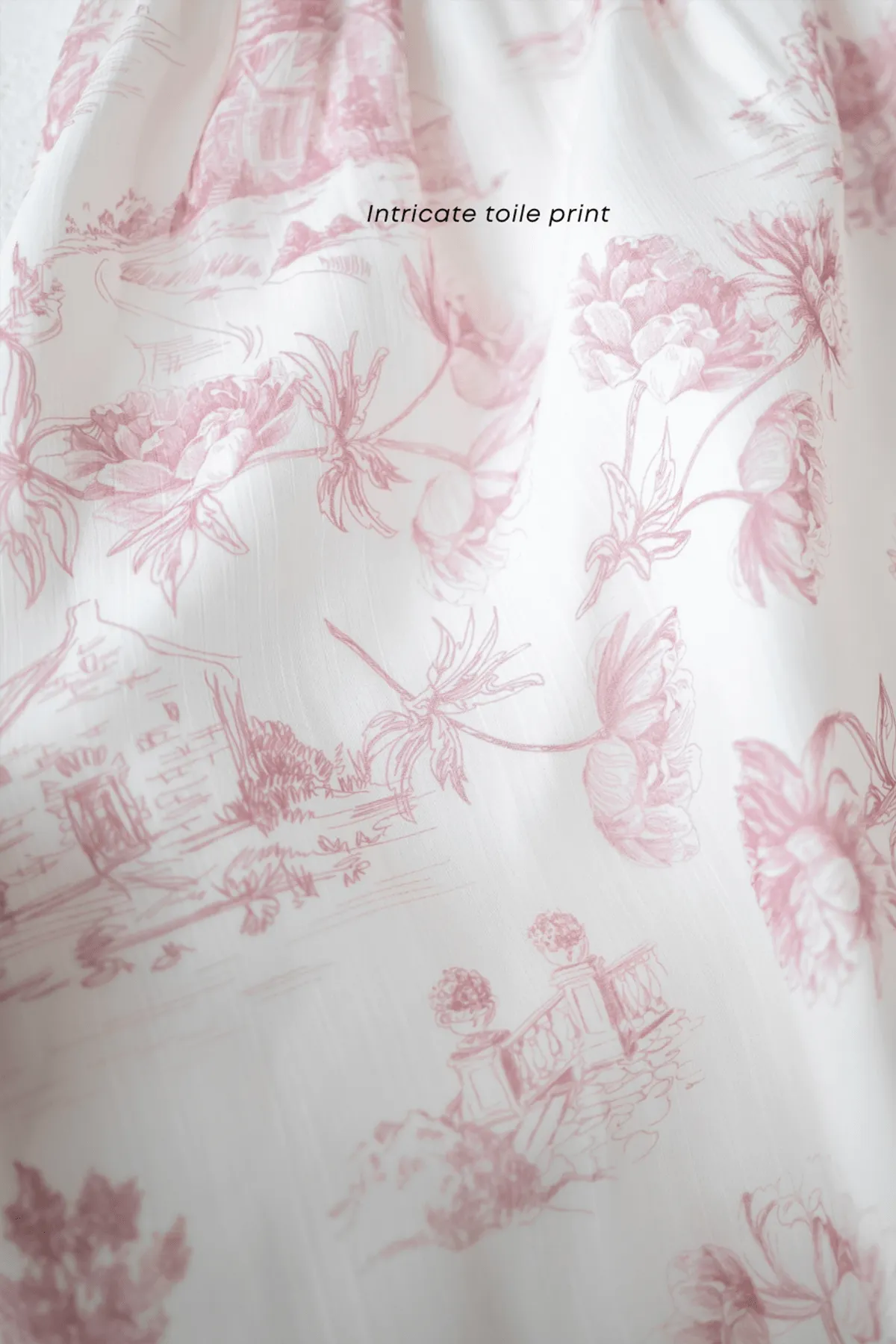 FRENCH TOILE BABYDOLL DRESS IN BLUSH