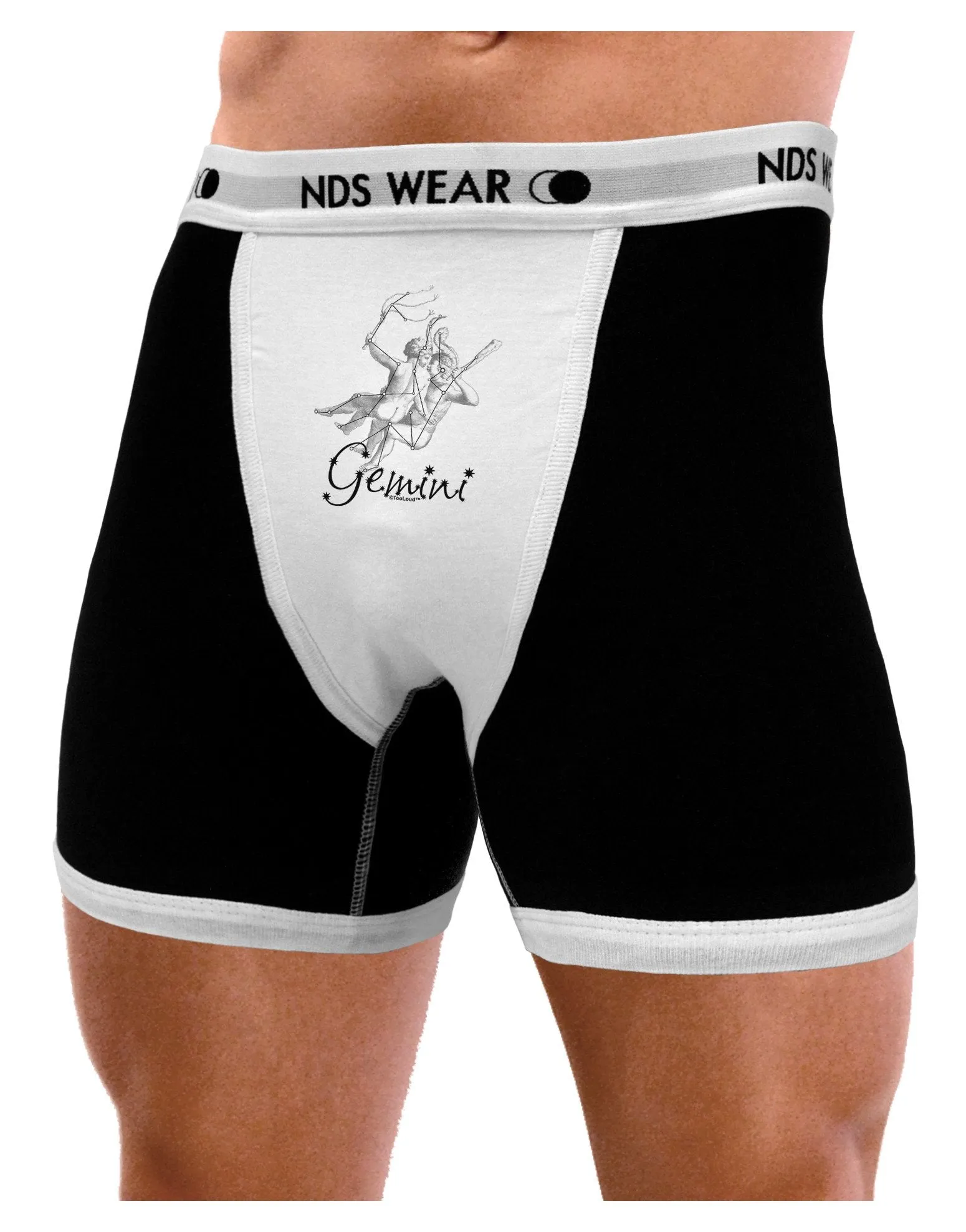 Gemini Constellation Mens Boxer Brief Underwear