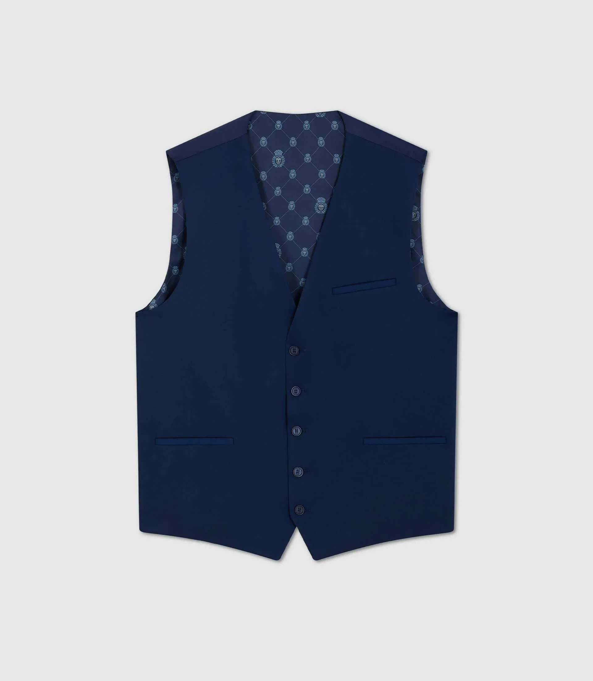 Gilet de costume tissu technique bleu "Jionac"