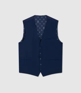 Gilet de costume tissu technique bleu "Jionac"