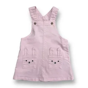 Girls H&M Size 6-9 Months Pale Pink Bunny Pocket Jumper