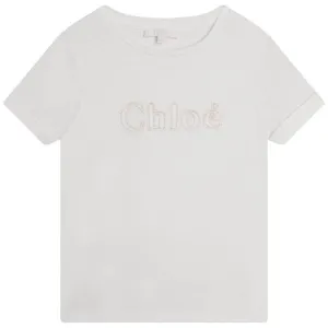 Girls Ivory Logo T-shirt