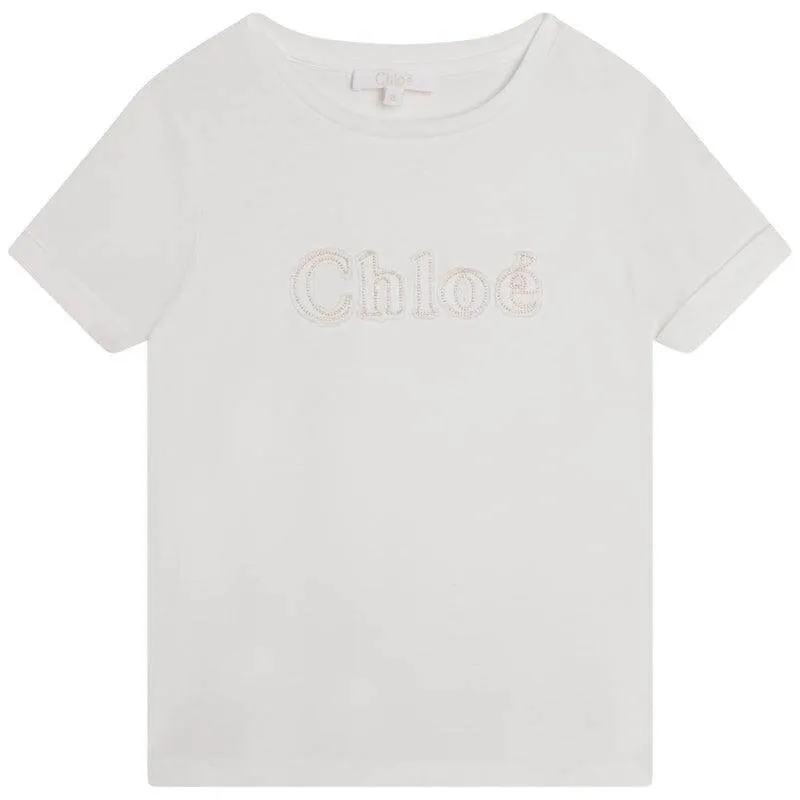 Girls Ivory Logo T-shirt