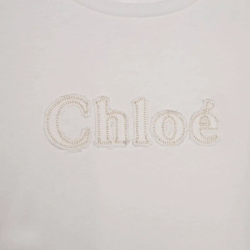 Girls Ivory Logo T-shirt