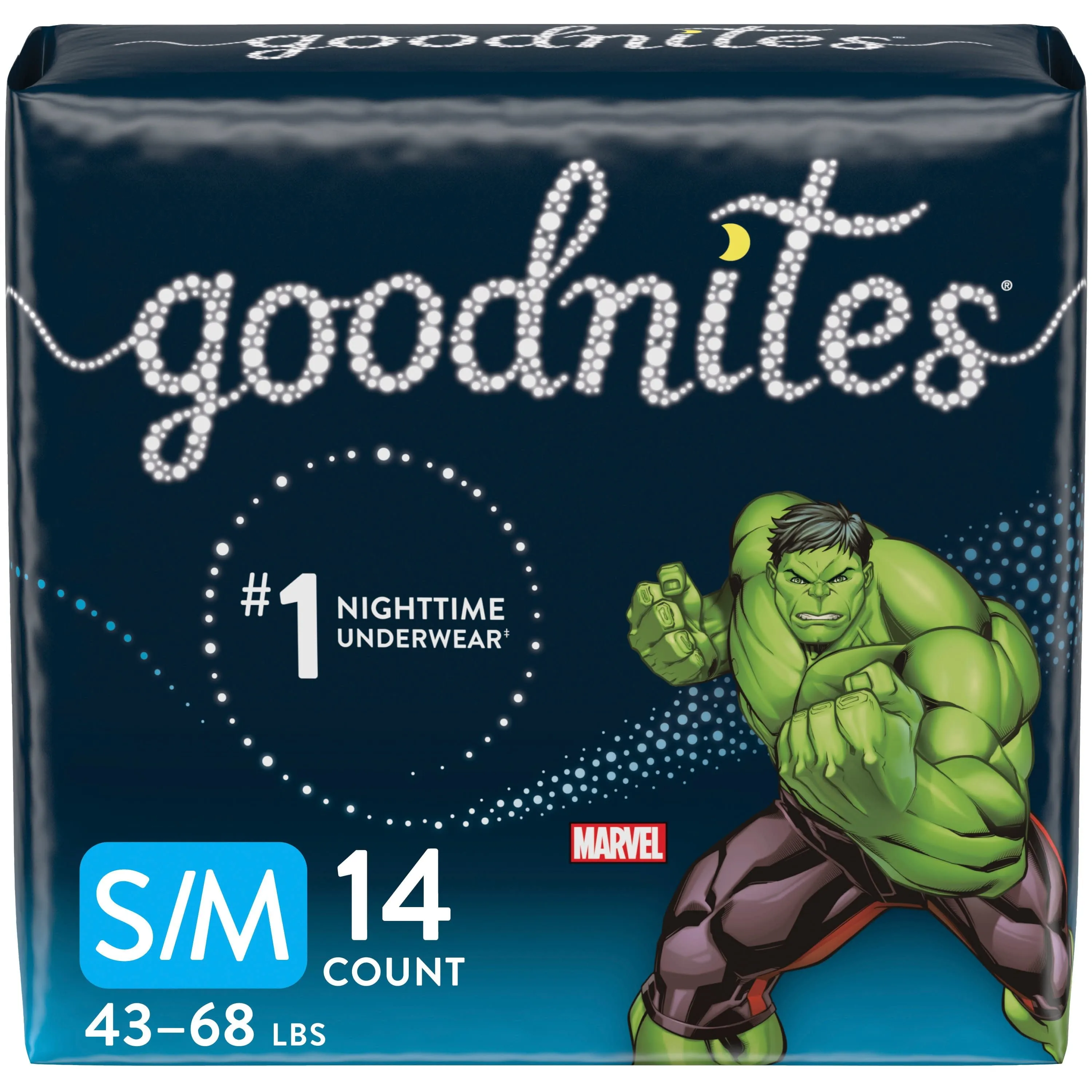 Goodnites Nighttime Bedwetting Underwear for Boys, S/M, 14 Ct