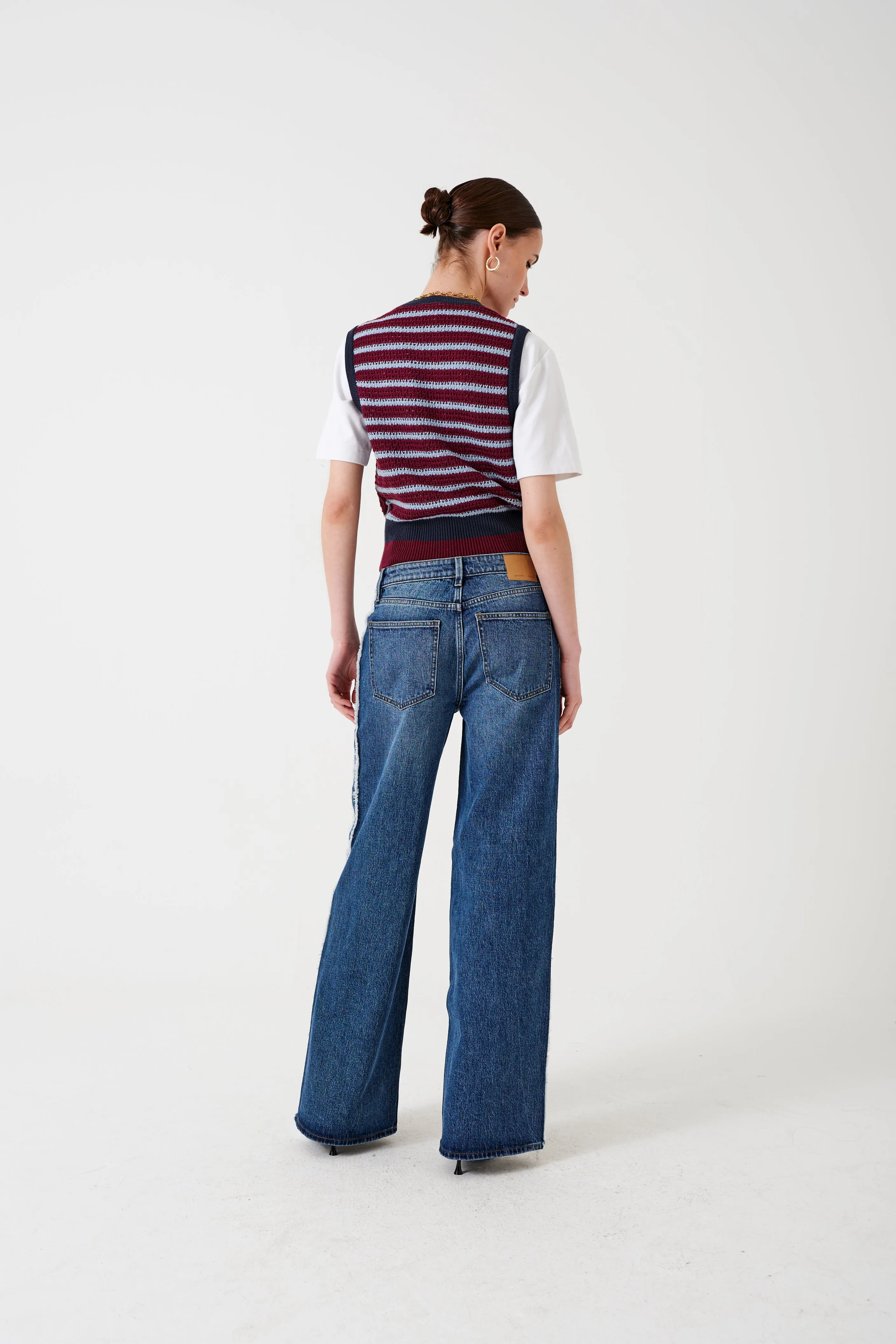 Gracie Side Stripe Jean in Pasadena Vintage