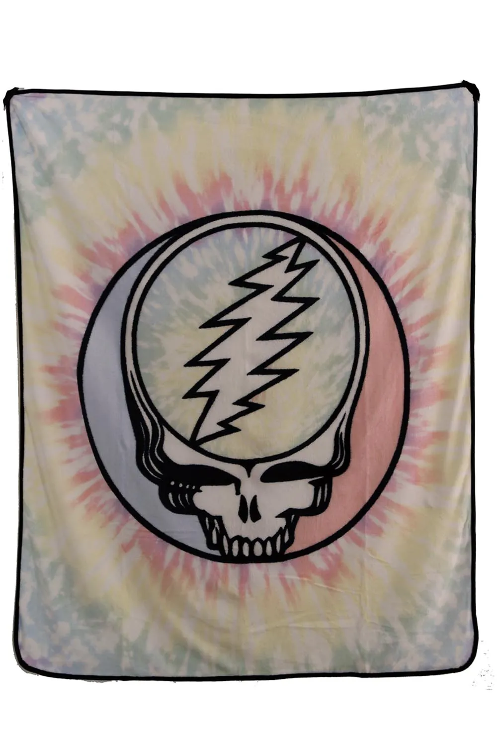 Grateful Dead SYF Pastel Tie-Dye Fleece Throw Blanket