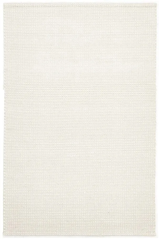 Hand Made  Felted Wool Rug White Natural