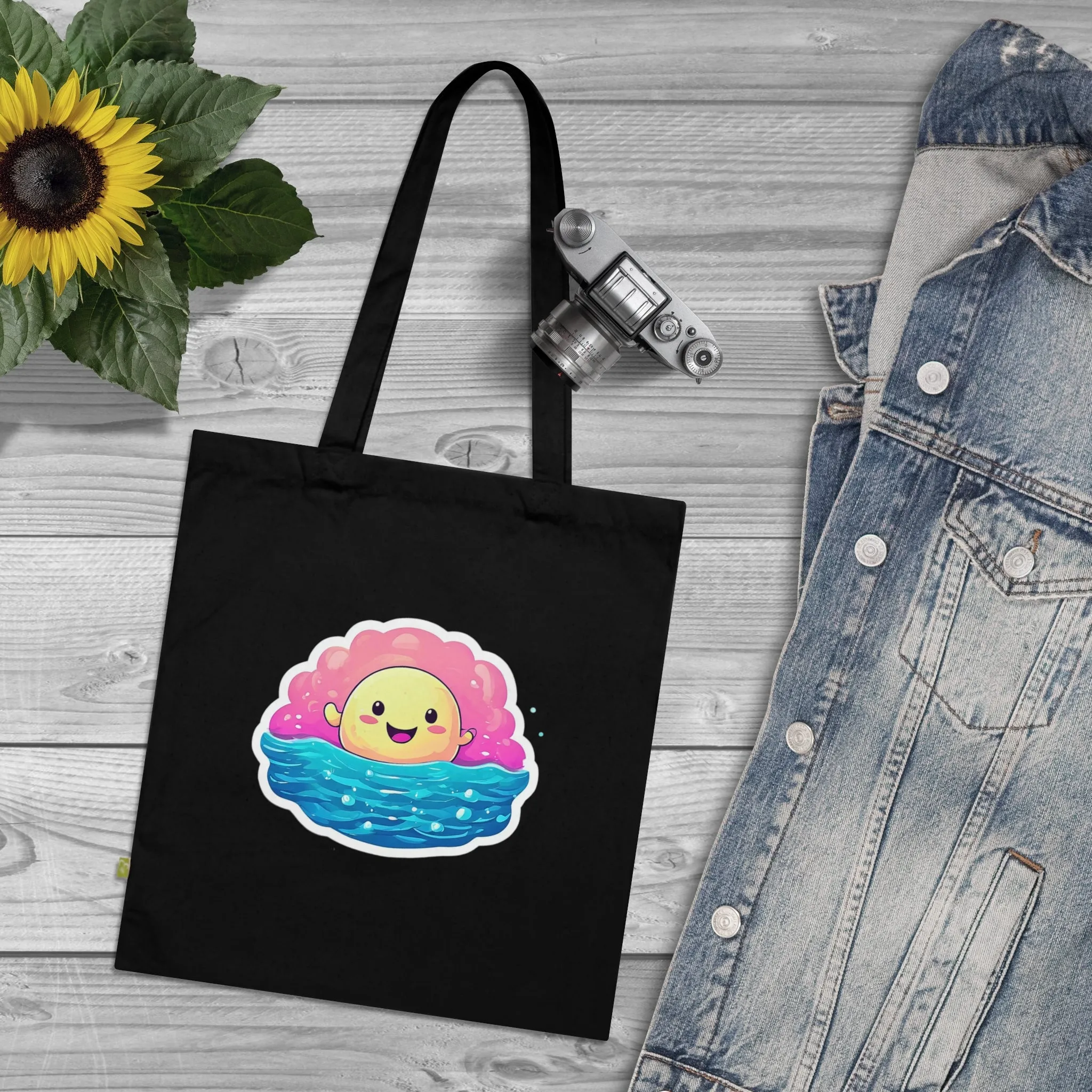 Happy as a clam man, Organic Cotton Tote Bag