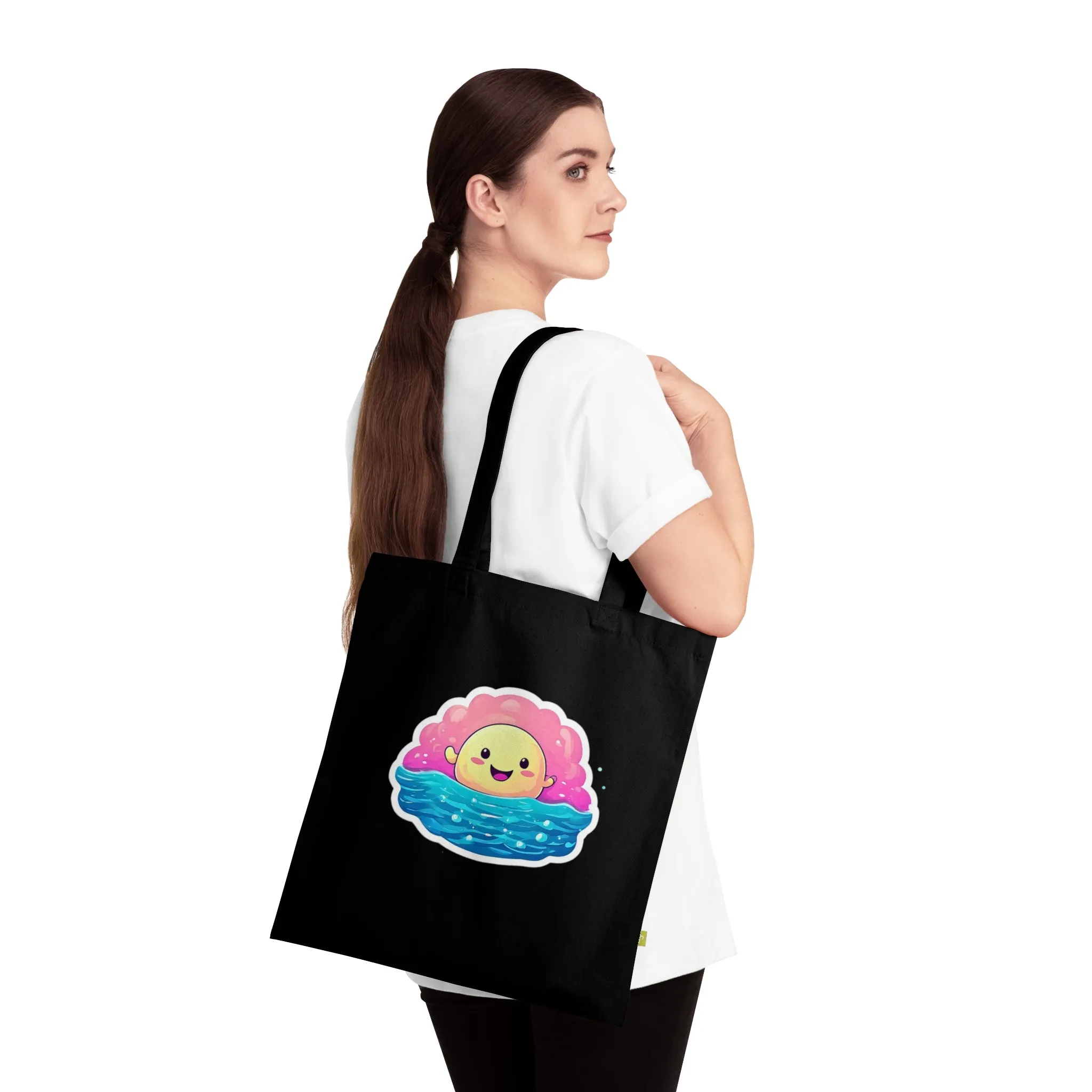 Happy as a clam man, Organic Cotton Tote Bag