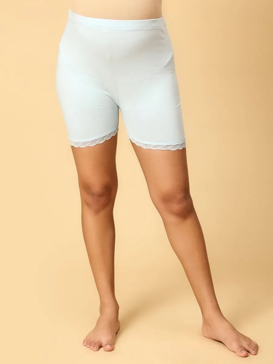 High Waist Mama Boyshort-Sky Blue