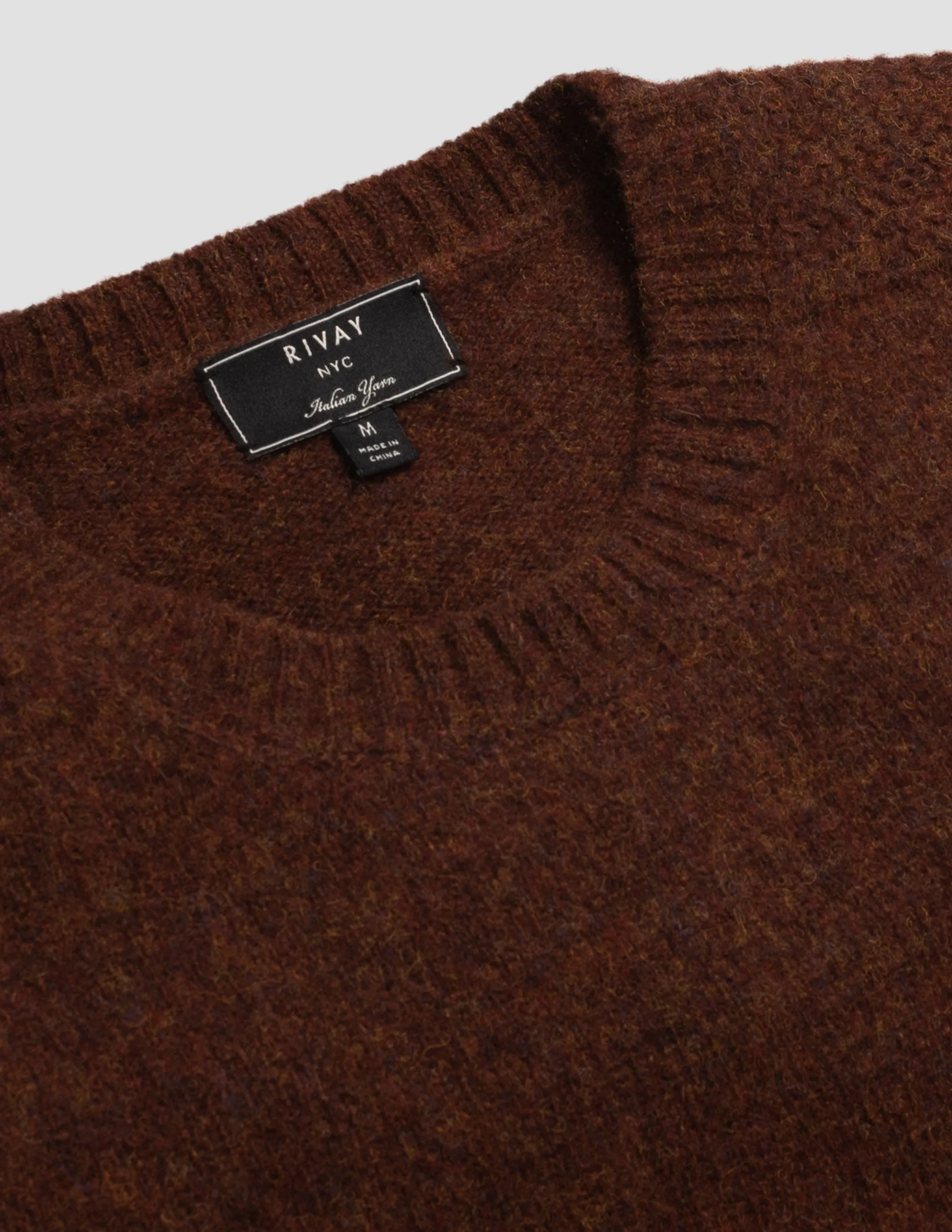 Highlands Shetland Sweater in Rust