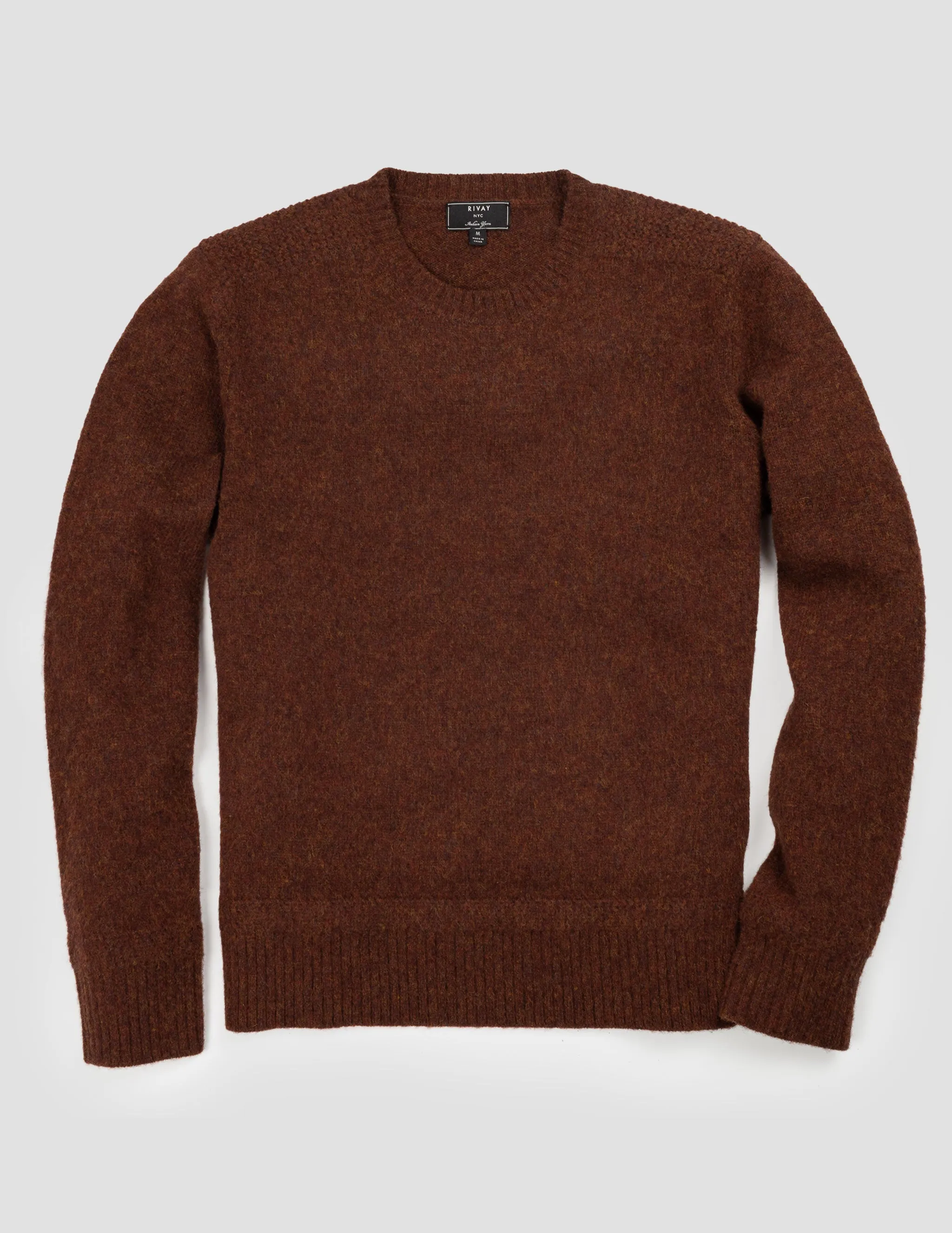 Highlands Shetland Sweater in Rust