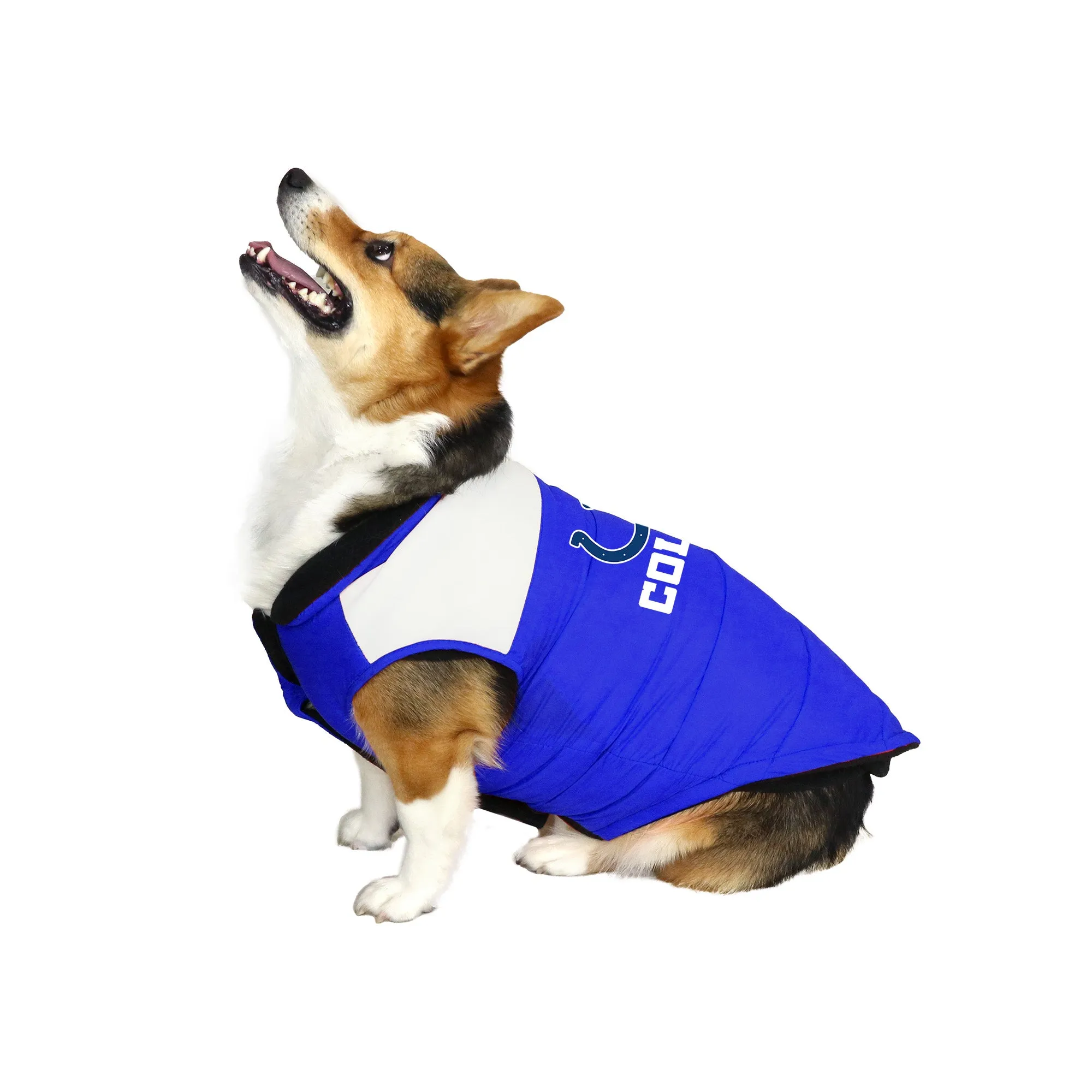 Indianapolis Colts Pet Parka Puff Vest