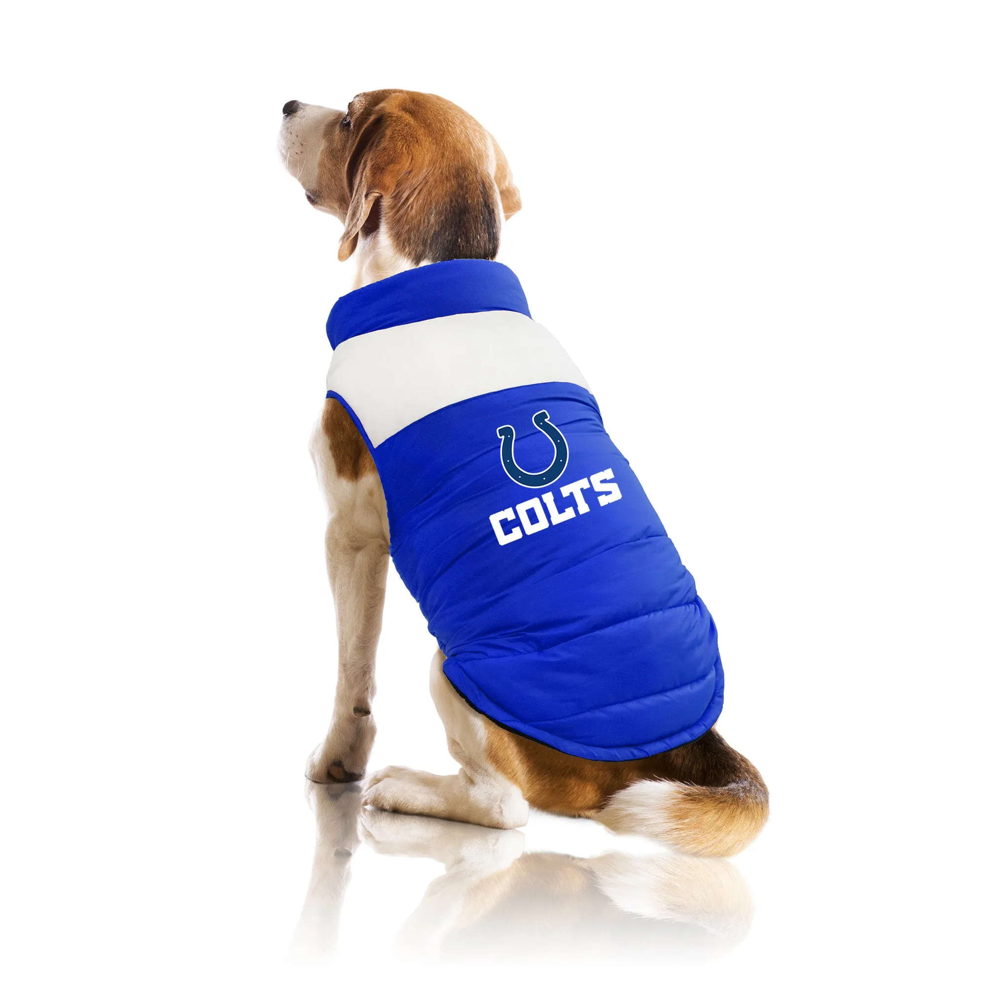 Indianapolis Colts Pet Parka Puff Vest