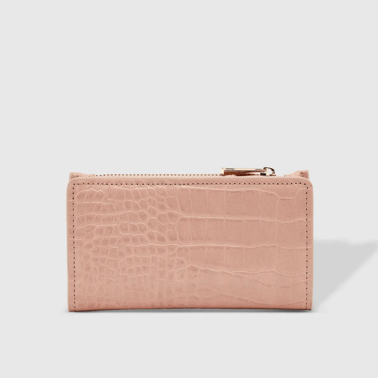 Ivy Croc Cardholder | Pale Pink